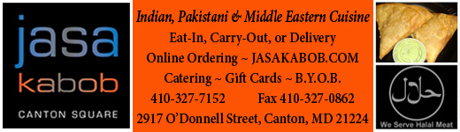 Jasa Kabob featuring Indian, Pakistani, and Middle Eastern cuisine on Canton Square O'Donnell Street Baltimore MD